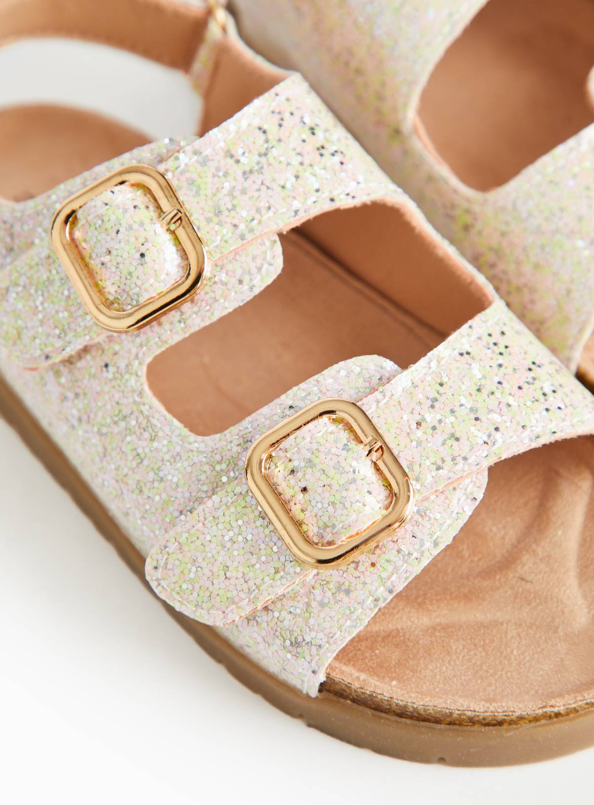 Sparkle Twin Footbed Sandals 4 Infant - Image 3